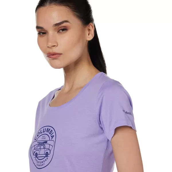 imageColumbia Womens Daisy Days Short Sleeve Graphic TeeFrosted Purple HeatherBugventure Graphic