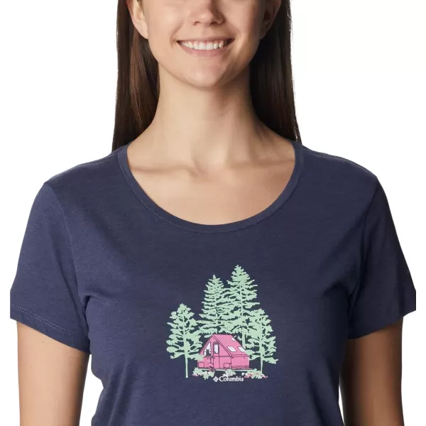 imageColumbia Womens Daisy Days Short Sleeve Graphic TeeNocturnal HeatherBest Site Graphic