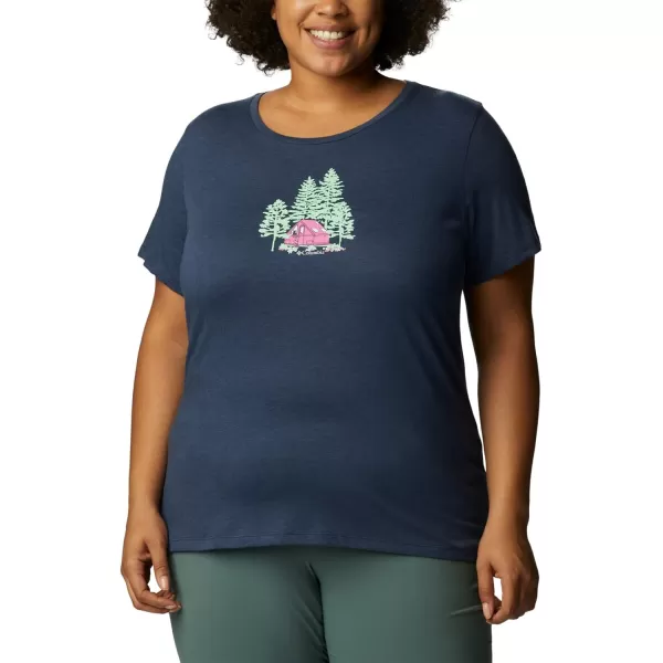 imageColumbia Womens Daisy Days Short Sleeve Graphic TeeNocturnal HeatherBest Site Graphic