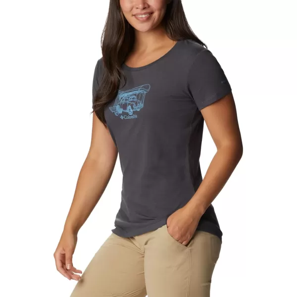 imageColumbia Womens Daisy Days Short Sleeve Graphic TeeShark HeatherBugventure Graphic
