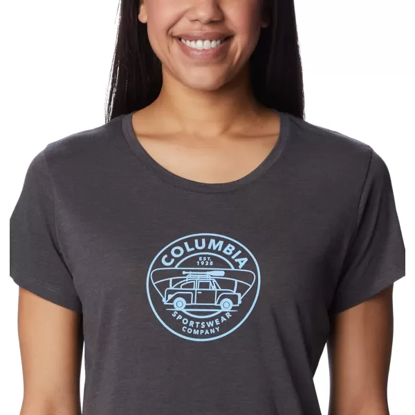 imageColumbia Womens Daisy Days Short Sleeve Graphic TeeShark HeatherBugventure Graphic
