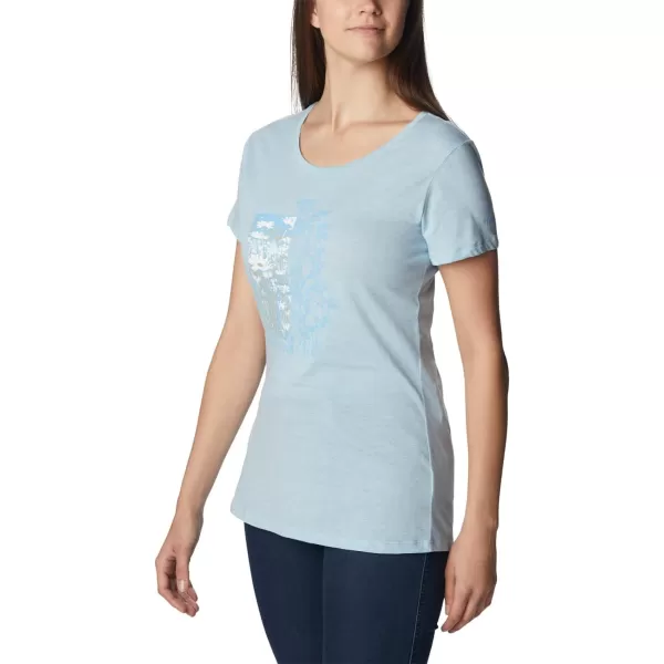 imageColumbia Womens Daisy Days Short Sleeve Graphic TeeSpring Blue HeatherFind Your Wild Graphic