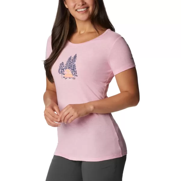 imageColumbia Womens Daisy Days Short Sleeve Graphic TeeWild Rose HeatherBest Site Graphic