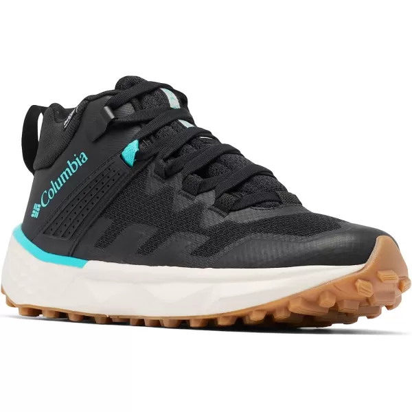 imageColumbia Womens Facet 75 Mid Outdry Hiking ShoeBlackBright Aqua