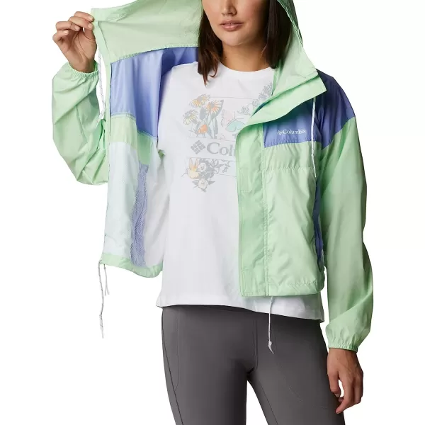 imageColumbia Womens Flash Challenger Cropped WindbreakerKey WestSerenityWhite