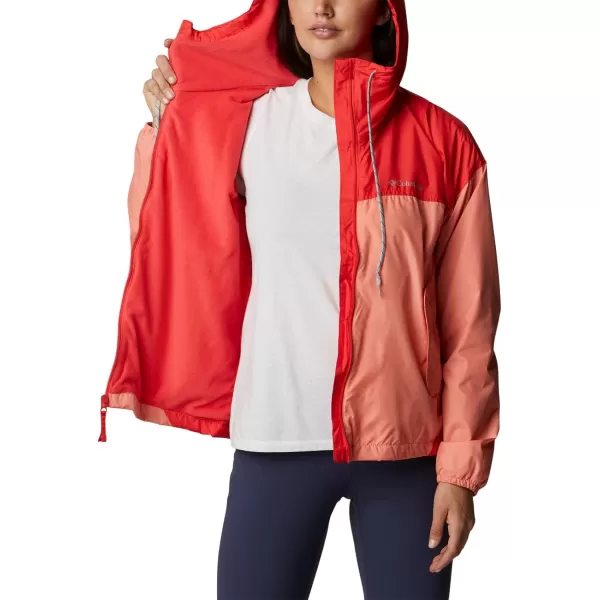 imageColumbia Womens Flash Challenger Lined WindbreakerCoral ReefHibiscus