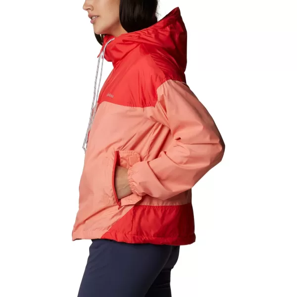 imageColumbia Womens Flash Challenger Lined WindbreakerCoral ReefHibiscus