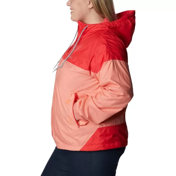 imageColumbia Womens Flash Challenger Lined WindbreakerCoral ReefHibiscus