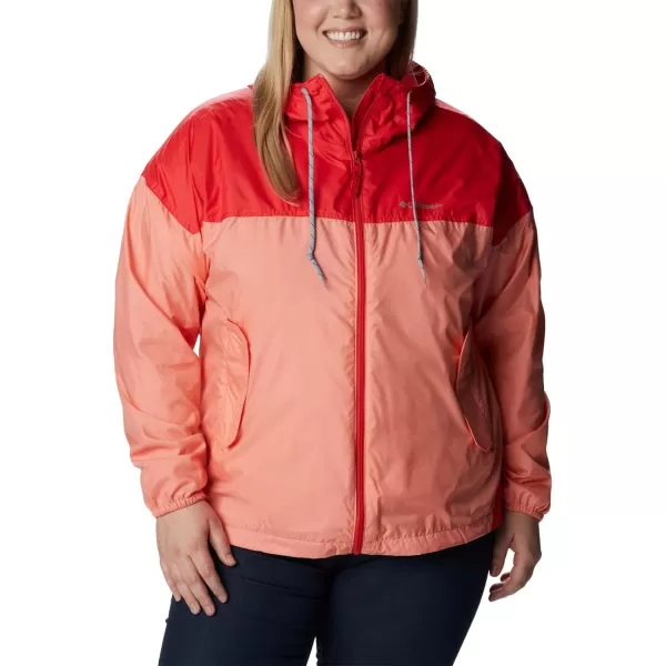imageColumbia Womens Flash Challenger Lined WindbreakerCoral ReefHibiscus