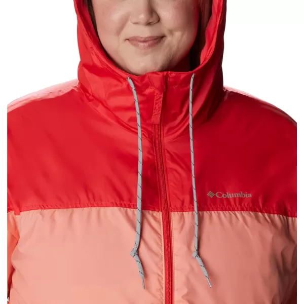 imageColumbia Womens Flash Challenger Lined WindbreakerCoral ReefHibiscus