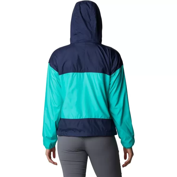 imageColumbia Womens Flash Challenger Lined WindbreakerElectric TurquoiseNocturnal