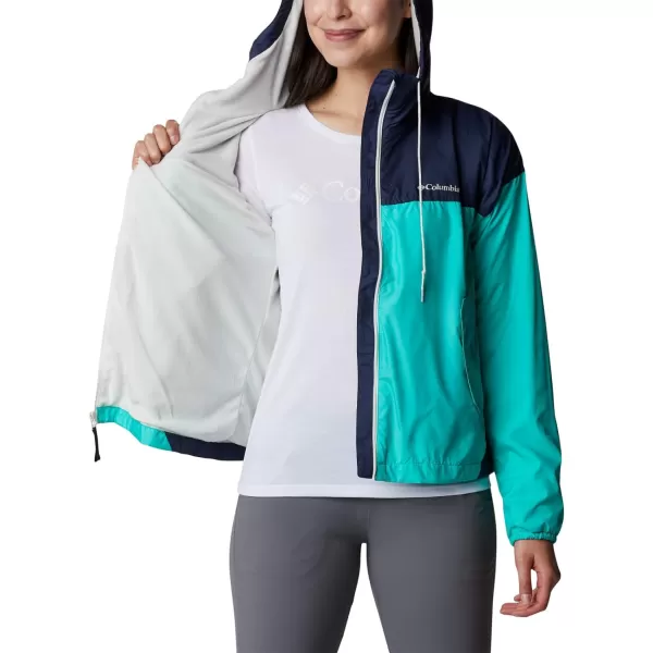 imageColumbia Womens Flash Challenger Lined WindbreakerElectric TurquoiseNocturnal