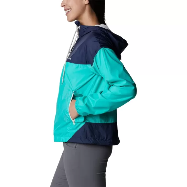 imageColumbia Womens Flash Challenger Lined WindbreakerElectric TurquoiseNocturnal