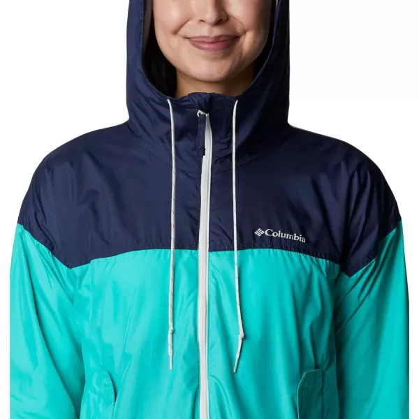 imageColumbia Womens Flash Challenger Lined WindbreakerElectric TurquoiseNocturnal