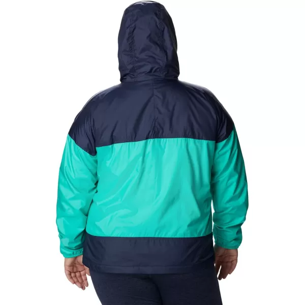 imageColumbia Womens Flash Challenger Lined WindbreakerElectric TurquoiseNocturnal
