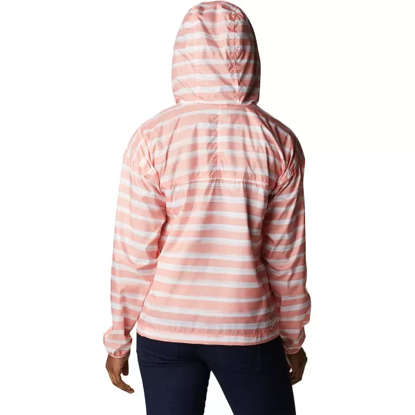 imageColumbia Womens Flash Challenger Novelty WindbreakerCoral Reef Brush Stripe Print