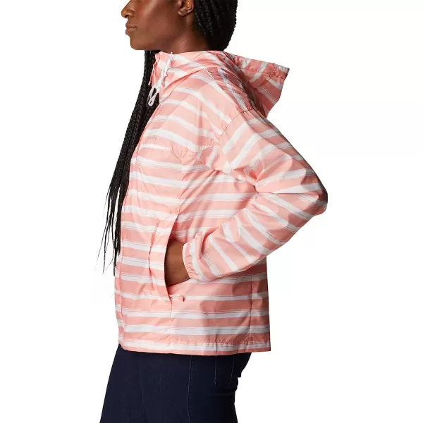imageColumbia Womens Flash Challenger Novelty WindbreakerCoral Reef Brush Stripe Print