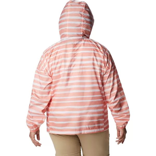 imageColumbia Womens Flash Challenger Novelty WindbreakerCoral Reef Brush Stripe Print