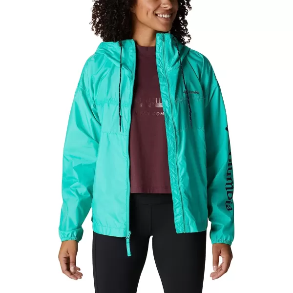 imageColumbia Womens Flash Challenger Novelty WindbreakerElectric Turquoise