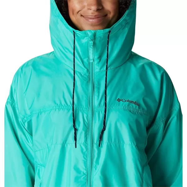 imageColumbia Womens Flash Challenger Novelty WindbreakerElectric Turquoise