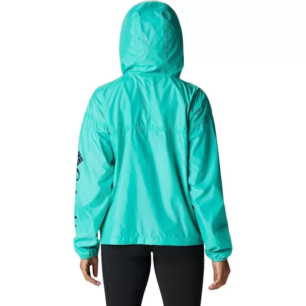 imageColumbia Womens Flash Challenger Novelty WindbreakerElectric Turquoise