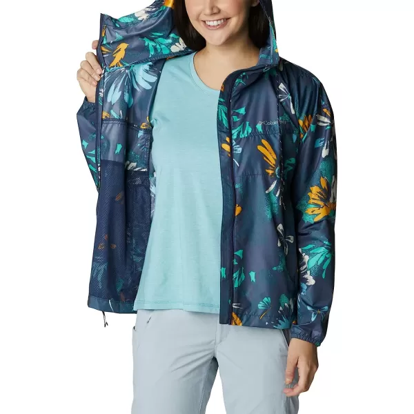 imageColumbia Womens Flash Challenger Novelty WindbreakerNocturnal Daisy Party Multi Print