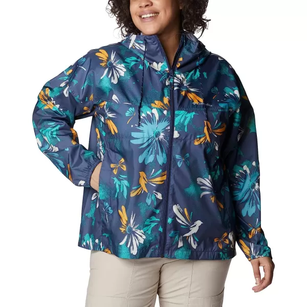 imageColumbia Womens Flash Challenger Novelty WindbreakerNocturnal Daisy Party Multi Print