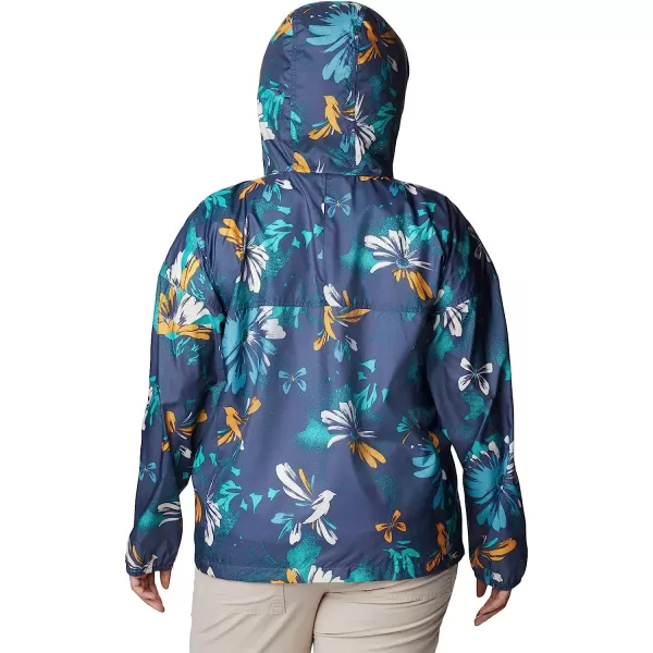 imageColumbia Womens Flash Challenger Novelty WindbreakerNocturnal Daisy Party Multi Print