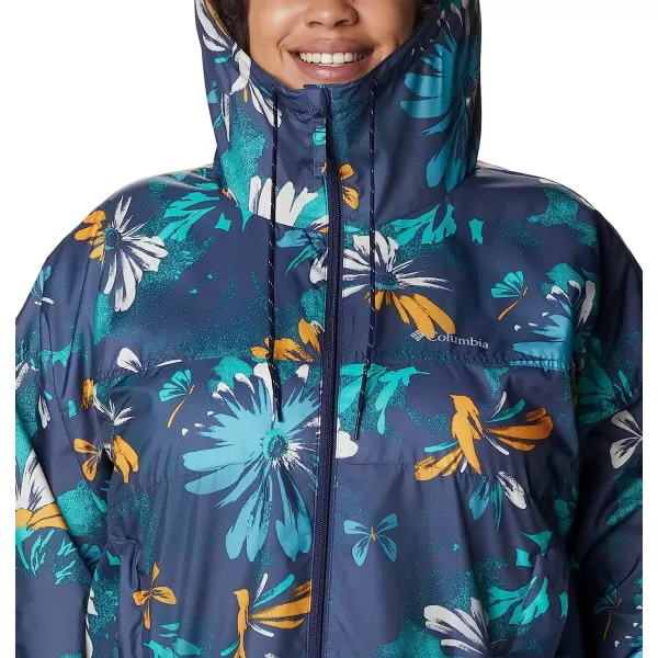 imageColumbia Womens Flash Challenger Novelty WindbreakerNocturnal Daisy Party Multi Print