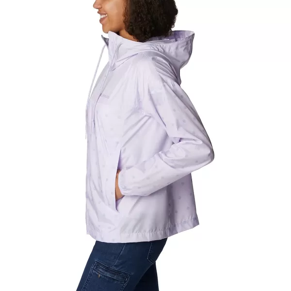 imageColumbia Womens Flash Challenger Novelty WindbreakerPurple Tint Swell Dots Print