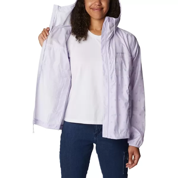 imageColumbia Womens Flash Challenger Novelty WindbreakerPurple Tint Swell Dots Print
