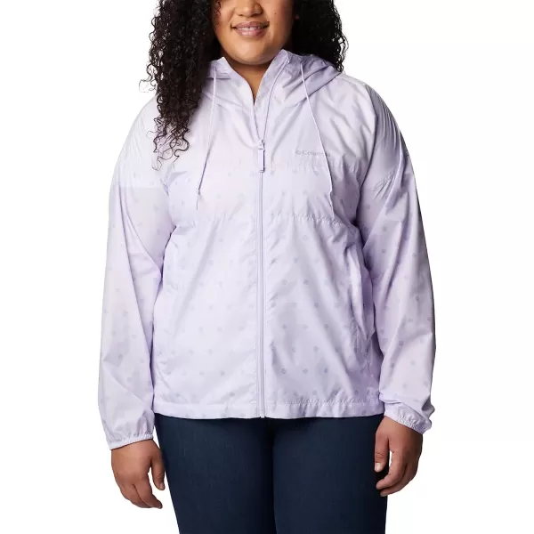 imageColumbia Womens Flash Challenger Novelty WindbreakerPurple Tint Swell Dots Print