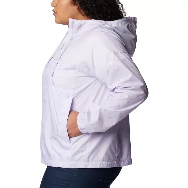 imageColumbia Womens Flash Challenger Novelty WindbreakerPurple Tint Swell Dots Print