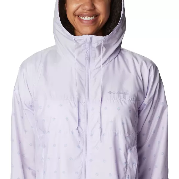 imageColumbia Womens Flash Challenger Novelty WindbreakerPurple Tint Swell Dots Print