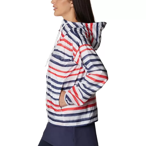 imageColumbia Womens Flash Challenger Novelty WindbreakerWhite Brush Stripe Multi Print
