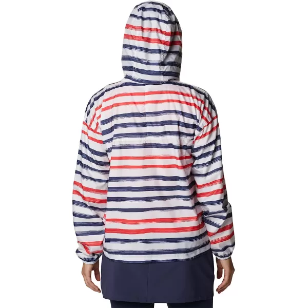 imageColumbia Womens Flash Challenger Novelty WindbreakerWhite Brush Stripe Multi Print