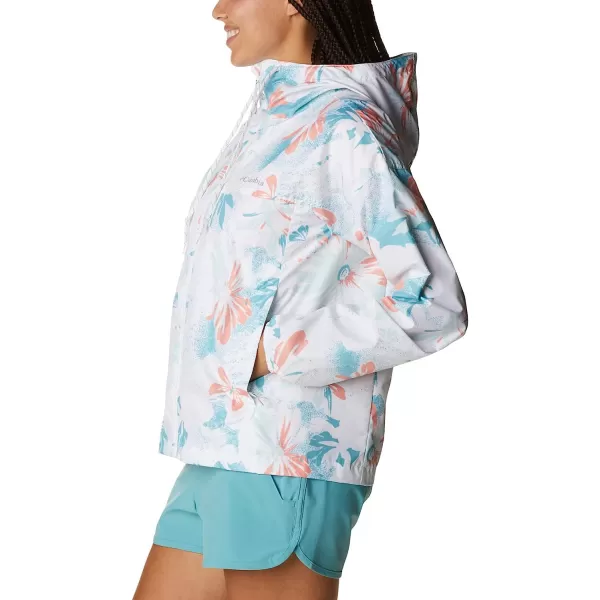 imageColumbia Womens Flash Challenger Novelty WindbreakerWhite Daisy Party Print
