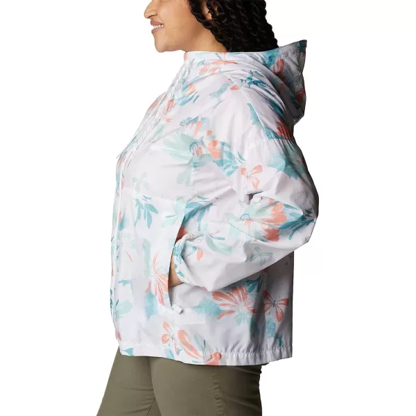 imageColumbia Womens Flash Challenger Novelty WindbreakerWhite Daisy Party Print