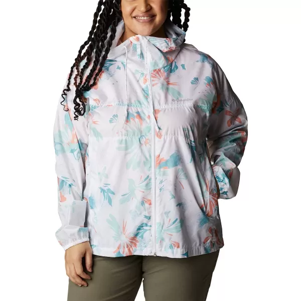 imageColumbia Womens Flash Challenger Novelty WindbreakerWhite Daisy Party Print
