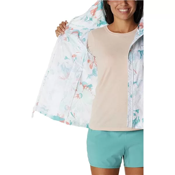 imageColumbia Womens Flash Challenger Novelty WindbreakerWhite Poplines Print