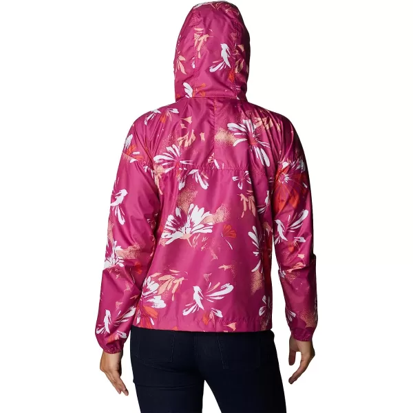 imageColumbia Womens Flash Challenger Novelty WindbreakerWild Fuchsia Daisy Party Print