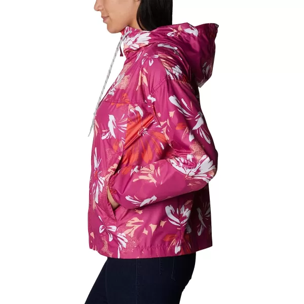 imageColumbia Womens Flash Challenger Novelty WindbreakerWild Fuchsia Daisy Party Print