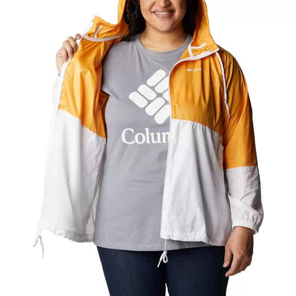 imageColumbia Womens Flash Forward WindbreakerPlus MangoWhite