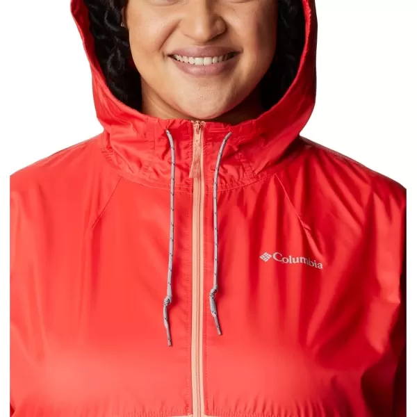 imageColumbia Womens Flash Forward WindbreakerPlus Red HibiscusCoral Reef
