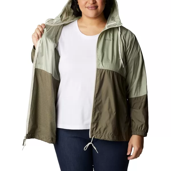 imageColumbia Womens Flash Forward WindbreakerPlus SafariStone Green