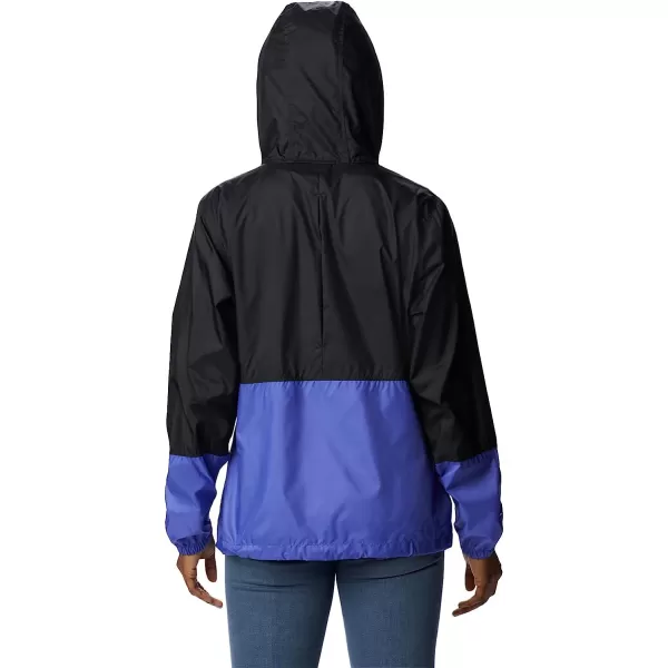 imageColumbia Womens Flash Forward WindbreakerRegular BlackPurple Lotus