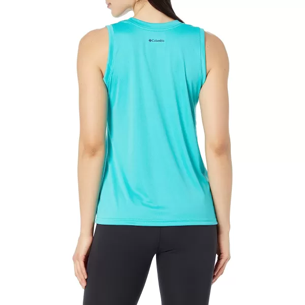 imageColumbia Womens Fork Stream Graphic TankBright AquaInverted Band Graphic