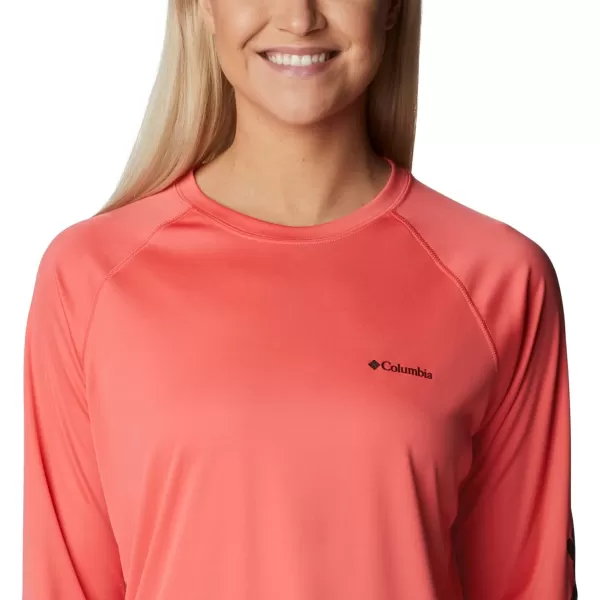 imageColumbia Womens Fork Stream Long Sleeve ShirtBlush PinkWhite Logo