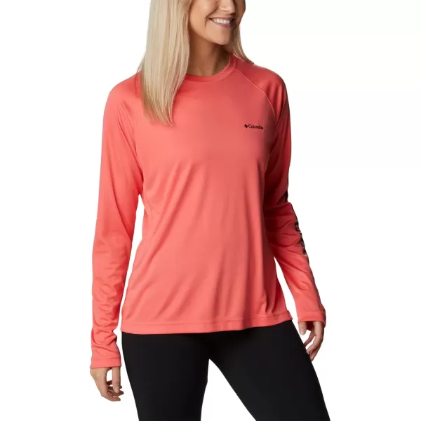 imageColumbia Womens Fork Stream Long Sleeve ShirtBlush PinkWhite Logo