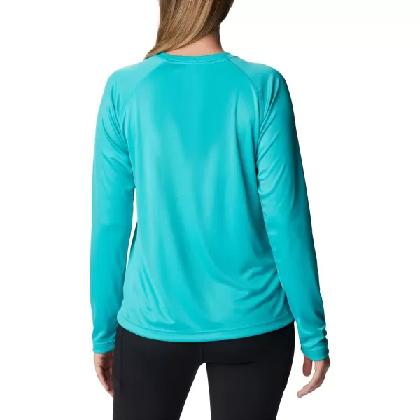 imageColumbia Womens Fork Stream Long Sleeve ShirtBright AquaNocturnal Graphic